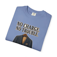 color:Washed Denim | No Charge, No Trouble — Washed Denim folded view