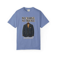 color:Washed Denim | No Charge, No Trouble — Washed Denim front view