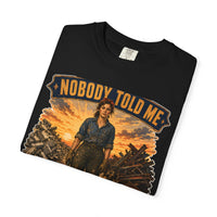 color:Black | Nobody Told Me to Clear the Rubble — Black folded view