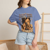 color:Washed Denim | Patient Hands, Careful Hands — Washed Denim lifestyle view