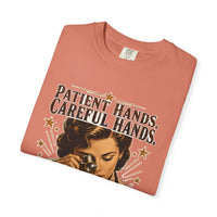color:Terracotta | Patient Hands, Careful Hands — Terracotta folded view