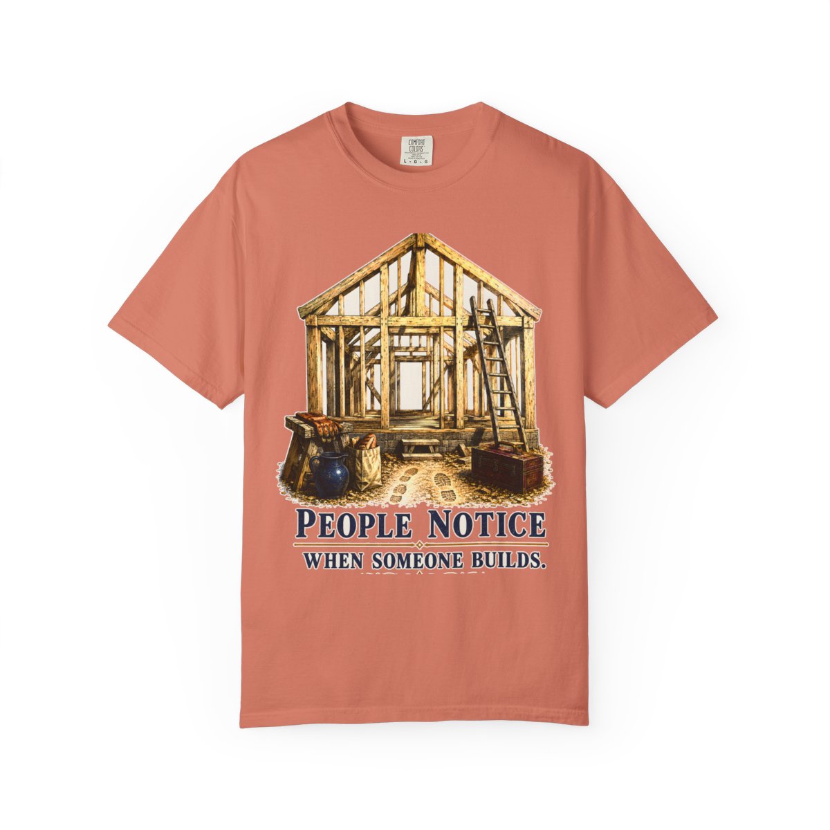 color:Terracotta | People Notice When Someone Builds — Terracotta front view