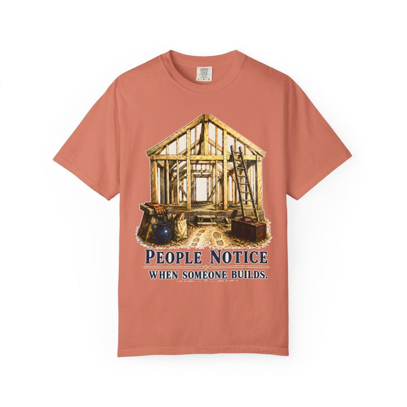 color:Terracotta | People Notice When Someone Builds — Terracotta front view