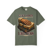 color:Moss | Quiet Hands. Loud Work — Moss front view