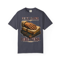 color:Navy | Quiet Hands. Loud Work — Navy front view