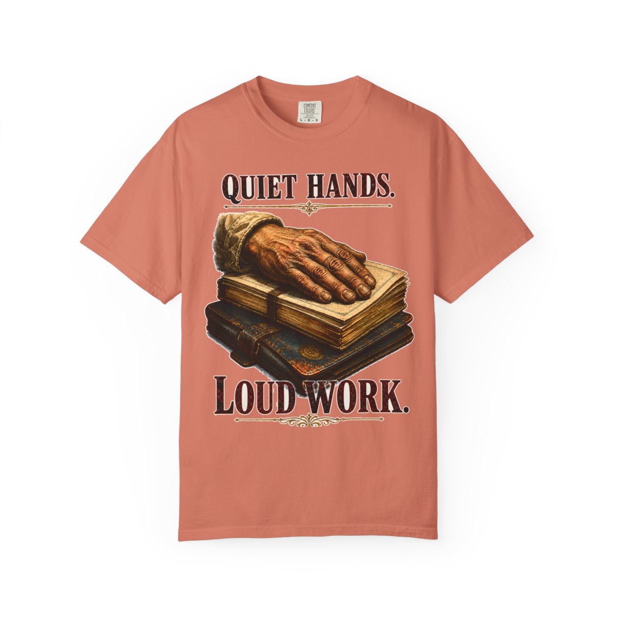color:Terracotta | Quiet Hands. Loud Work — Terracotta front view