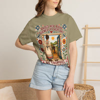 color:Khaki | Raised Her Right. Showed Up Every Day. No Trophies. — Khaki lifestyle view