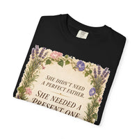 color:Black | She Didn't Need a Perfect Father. She Needed a Present One. — Black folded view