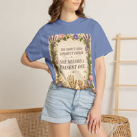 color:Washed Denim | She Didn't Need a Perfect Father. She Needed a Present One. — Washed Denim lifestyle view