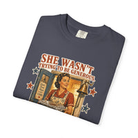 color:Navy | She Was Trying to Be Useful — Navy folded view