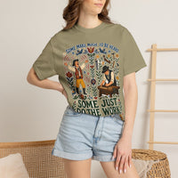color:Khaki | Some Just Do the Work — Khaki lifestyle view