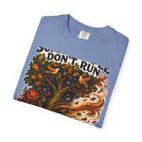color:Washed Denim | Some People Don't Run When It Gets Hard — Washed Denim folded view