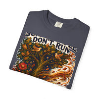 color:Navy | Some People Don't Run When It Gets Hard — Navy folded view
