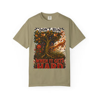 color:Khaki | Some People Don't Run When It Gets Hard — Khaki front view