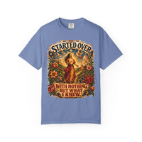 color:Washed Denim | Started Over with Nothing but What I Knew — Washed Denim front view