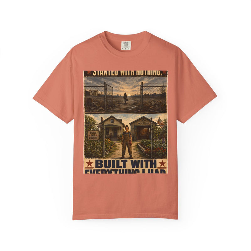 color:Terracotta | Started With Nothing. Built With Everything I Had. — Terracotta front view