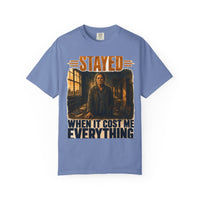 color:Washed Denim | Stayed When It Cost Me Everything — Washed Denim front view