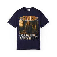color:True Navy | Stayed When It Cost Me Everything — True Navy front view