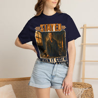 color:True Navy | Stayed When It Cost Me Everything — True Navy lifestyle view