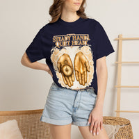 color:True Navy | Steady Hands. Quiet Heart. The World Gets Loud. I Get Still — True Navy lifestyle view