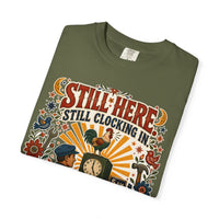 color:Hemp | Still Here. Still Clocking In. Still Doing the Work Nobody Sees. — Hemp folded view