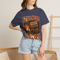 color:Denim | Still Here, Still Open — Denim lifestyle view