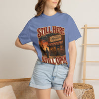 color:Washed Denim | Still Here, Still Open — Washed Denim lifestyle view