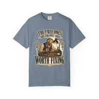 color:Blue Jean | The Free Ones Are the Only Ones Worth Fixing — Blue Jean front view