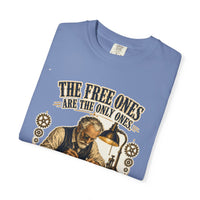 color:Washed Denim | The Free Ones Are the Only Ones Worth Fixing — Washed Denim folded view