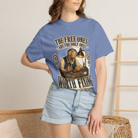 color:Washed Denim | The Free Ones Are the Only Ones Worth Fixing — Washed Denim lifestyle view