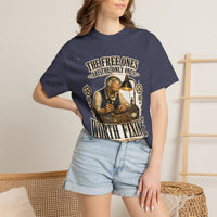 color:Denim | The Free Ones Are the Only Ones Worth Fixing — Denim lifestyle view