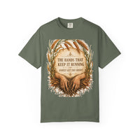 color:Moss | The Hands That Keep It Running Rarely Get the Credit — Moss front view