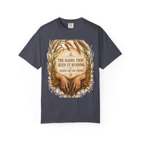 color:Navy | The Hands That Keep It Running Rarely Get the Credit — Navy front view
