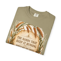 color:Khaki | The Hands That Keep It Running Rarely Get the Credit — Khaki folded view