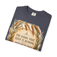 color:Navy | The Hands That Keep It Running Rarely Get the Credit — Navy folded view