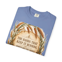 color:Washed Denim | The Hands That Keep It Running Rarely Get the Credit — Washed Denim folded view