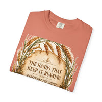 color:Terracotta | The Hands That Keep It Running Rarely Get the Credit — Terracotta folded view