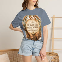 color:Blue Jean | The Hands That Keep It Running Rarely Get the Credit — Blue Jean lifestyle view