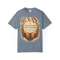 color:Blue Jean | The Hands That Keep It Running Rarely Get the Credit — Blue Jean front view