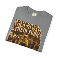 color:Grey | The Ones Told to Wait Their Turn Are Running the Room — Grey folded view