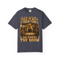 color:Navy | The Ones Told to Wait Their Turn Are Running the Room — Navy front view