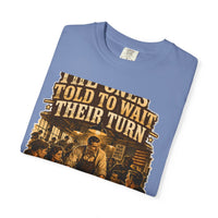 color:Washed Denim | The Ones Told to Wait Their Turn Are Running the Room — Washed Denim folded view
