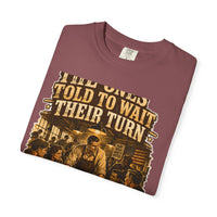 color:Brick | The Ones Told to Wait Their Turn Are Running the Room — Brick folded view