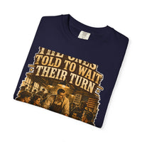 color:True Navy | The Ones Told to Wait Their Turn Are Running the Room — True Navy folded view