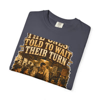 color:Navy | The Ones Told to Wait Their Turn Are Running the Room — Navy folded view