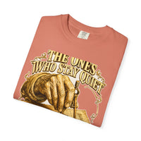 color:Terracotta | The Ones Who Stay Quiet Usually Know the Most — Terracotta folded view