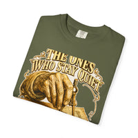 color:Hemp | The Ones Who Stay Quiet Usually Know the Most — Hemp folded view