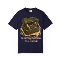 color:True Navy | The Only Thing Worth Keeping Fit in a Tin Box — True Navy front view