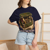 color:True Navy | The Only Thing Worth Keeping Fit in a Tin Box — True Navy lifestyle view