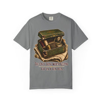 color:Grey | The Only Thing Worth Keeping Fit in a Tin Box — Grey front view